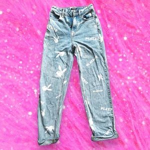 🩵Playboy Bunny Logo Mom Jeans, size 24🩵